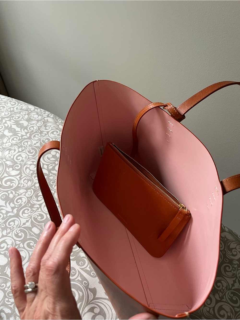 Mansur Gavriel Small Carmello Rosa Tote - Picture 12 of 15